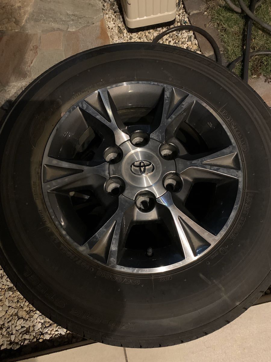 ハイエース ワイド 200系5型ダークプライム 純正オプション アルミ  