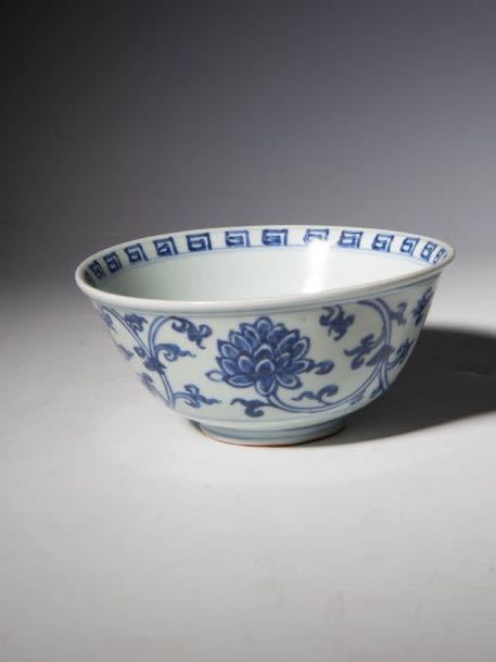 後】AQ002 染付碗 古美術 骨董品 古玩 時代物 古道具 中国美術品 中国