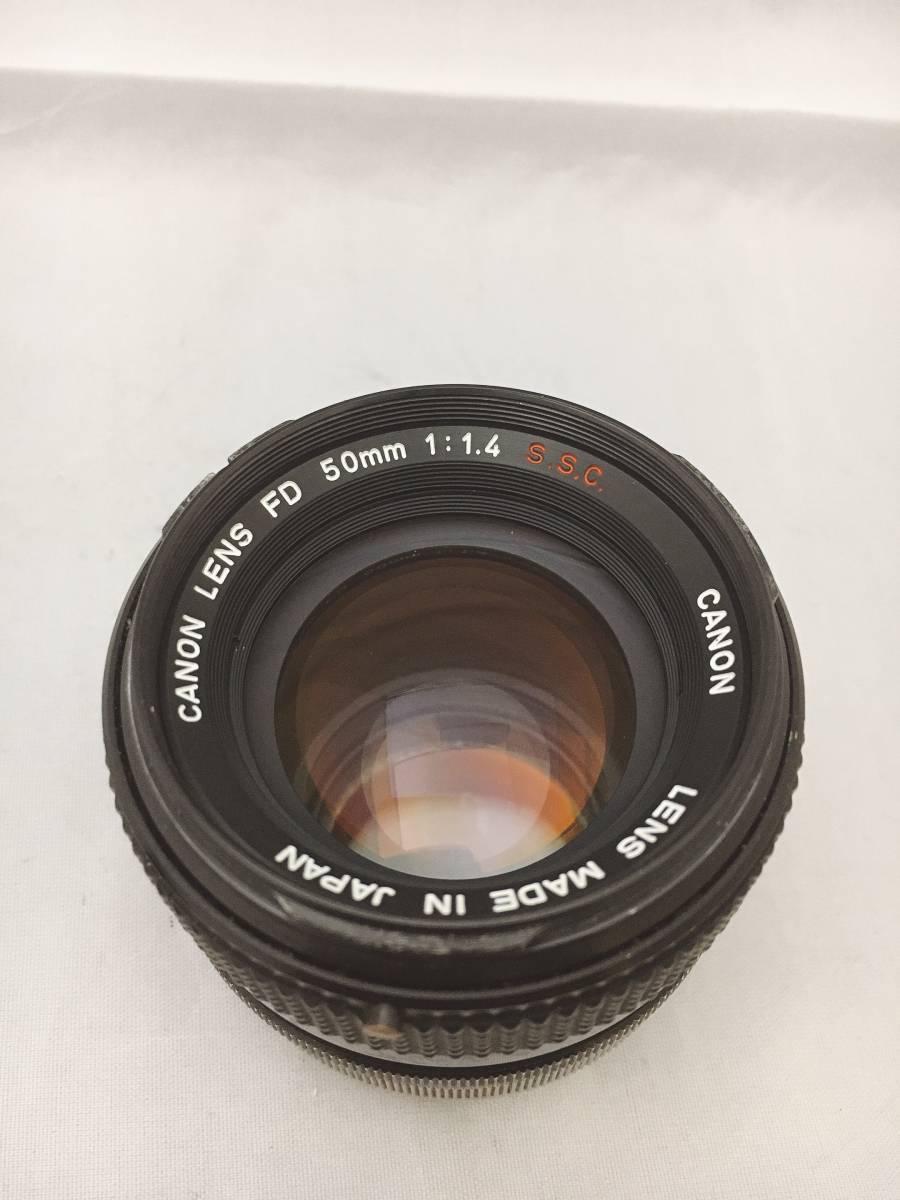 銘玉】 キャノン CANON LENS FD 50mm 1:1.4 S.S.C. MF レンズ オールド