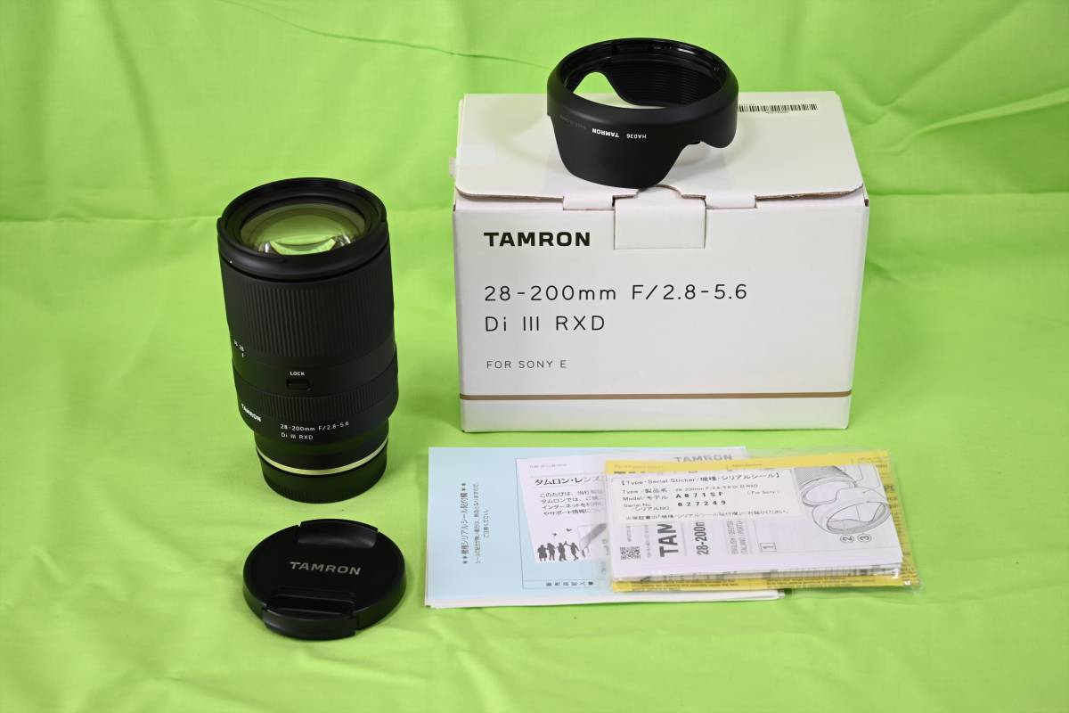 28-200mm Di III F2.8-5.6 RXD TAMRON タムロン F⁄2.8-5.6 Tamron |
