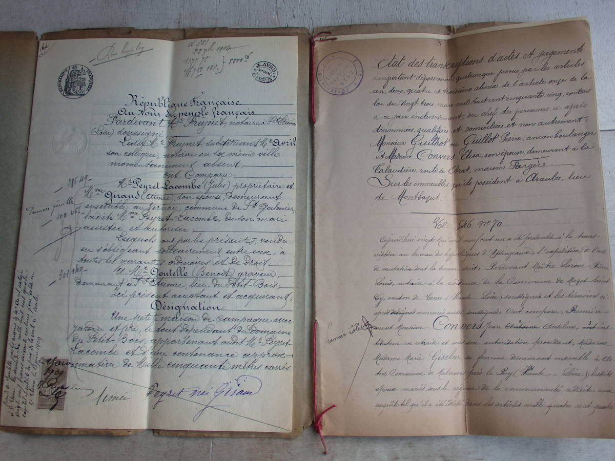 18世紀羊皮紙マニュスクリ4枚綴り　1788年公文書古文書フランスアンティーク フランスアンティーク マニュスクリ まとめて 古文書 誓約書 古い紙