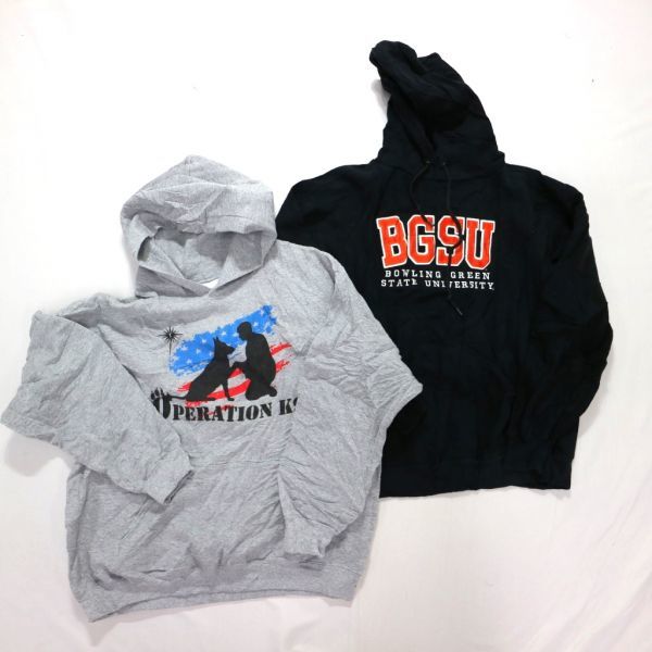 ◎プリント スウェットパーカー set バスケットボール カレッジロゴ 他 (M/L) 6枚セット まとめ売り 古着卸 1円スタート 最落なしME8267 OFFLIMITS | バスケユニフォームブランド team basketball スウェット上下セット
