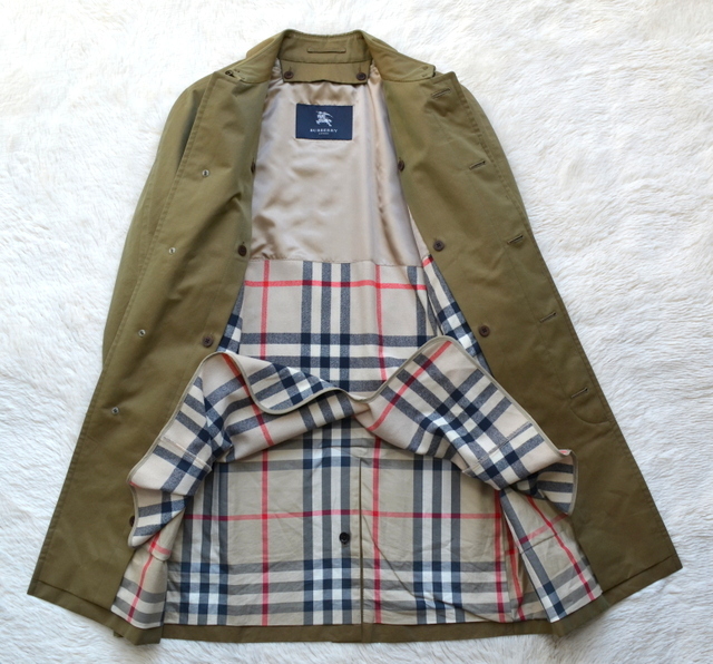 3シーズン ライナー付き 艶カーキ 日本製 BURBERRY LONDON バーバリー