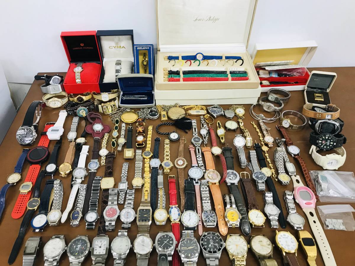 CY54]時計 おまとめ SEIKO/CITIZEN/CASIO/ELGIN/ALBA/Louis-Philippe他