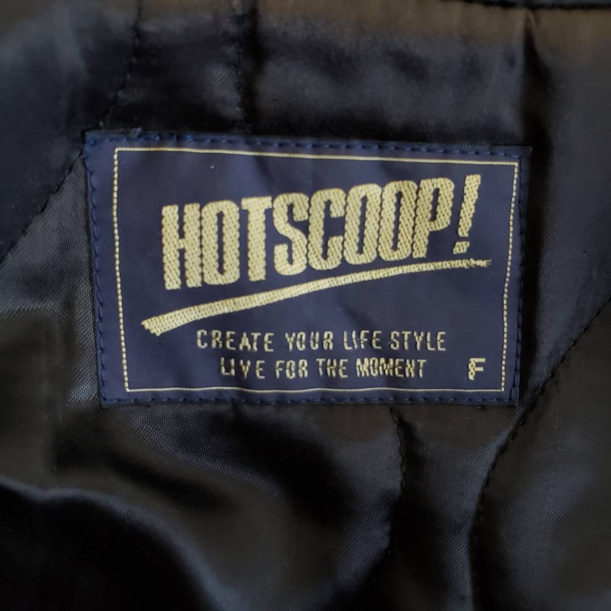 used HOTSCOOP ホットスクープ スタジャン レザー 本革 ビッグロゴ