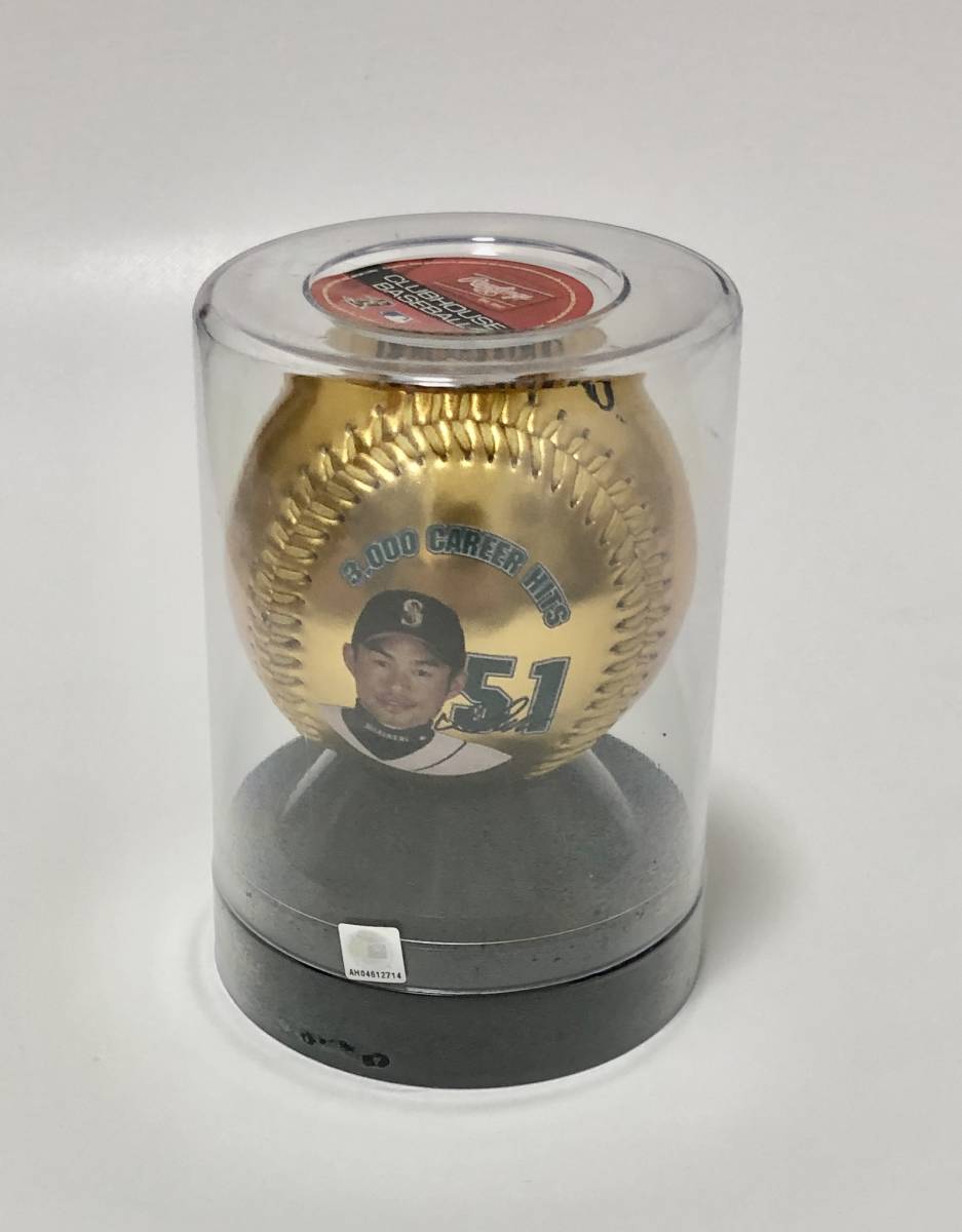 イチロー 選手日米3000本安打 記念ボール イチローの偉業を称えた、直筆