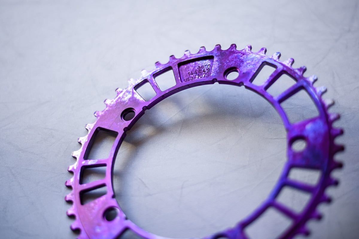 AARN ×Retrogression 49T 144# Track Chainring Purple Reign 超限定