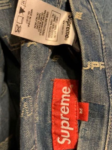 SUPREME 19AW 2019AW Reversible Dimensions Logo Denim Work Jacket  