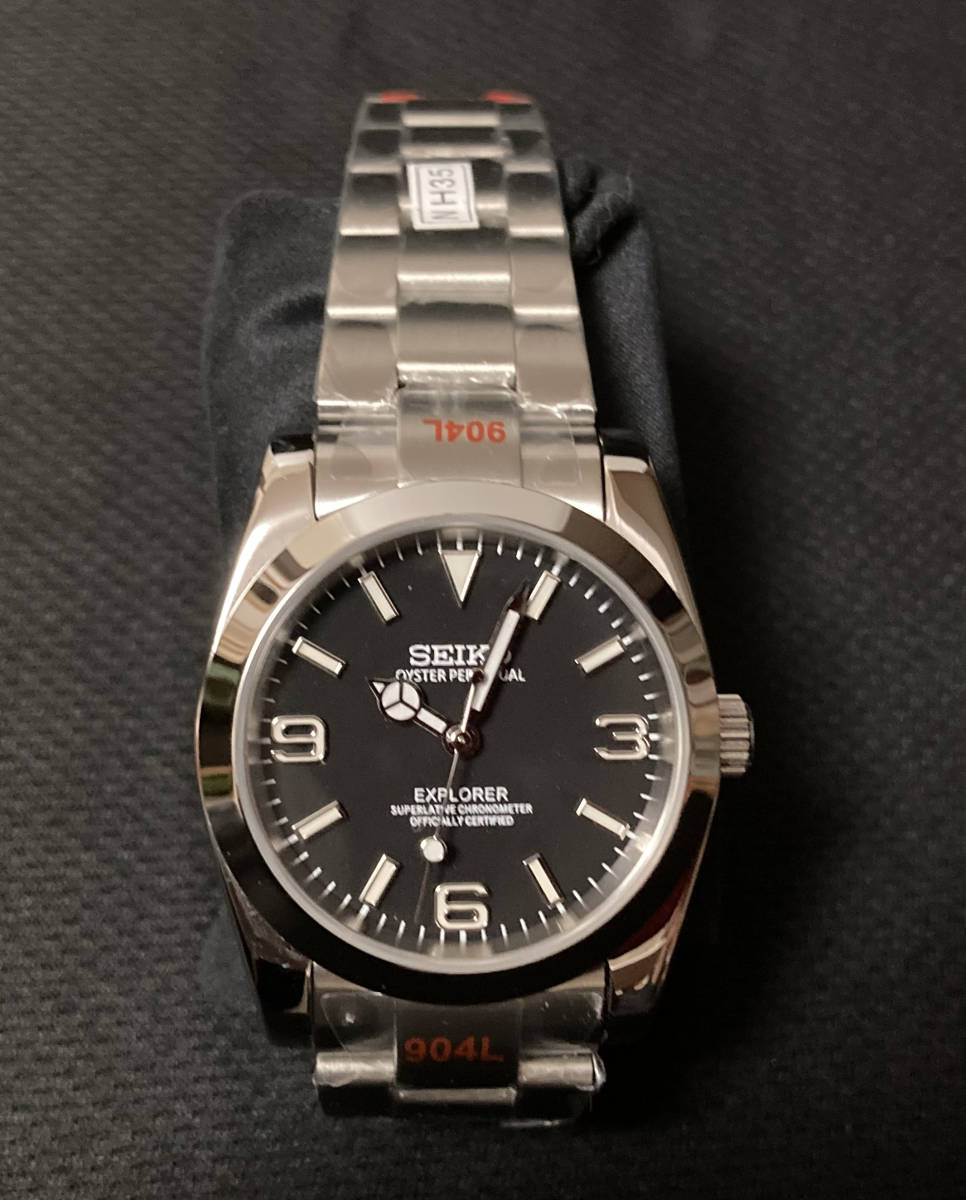 【即決】SEIKO mod NH35 Explorer　セイコー　エクスプローラー　カスタム　メンズ腕時計