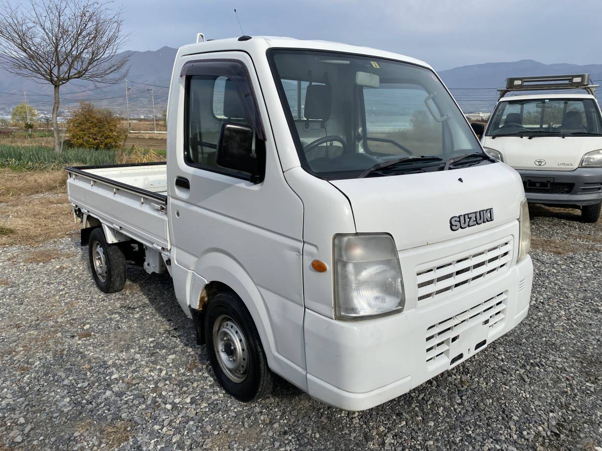 H19年 DA65T スズキ キャリイ 検査5年11月21日 4WD 5速マニュアル エアコン パワステ 走行78460キロ 