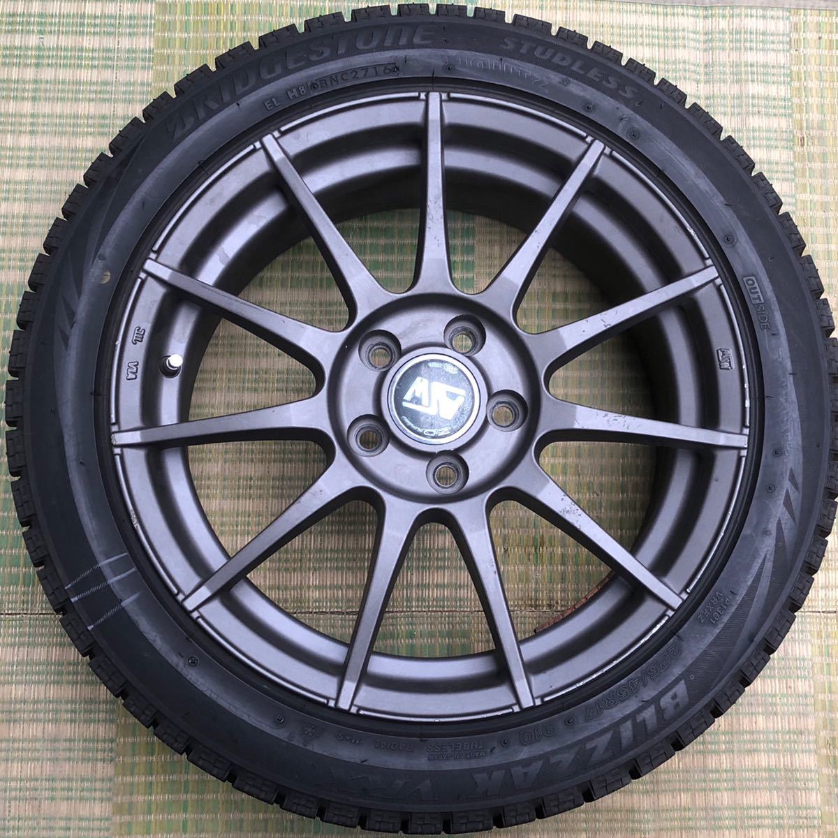 超バリ溝。OZ MSW85 17インチX7.0 ＋53 5/112 BRIDGESTONE 225/45R17 