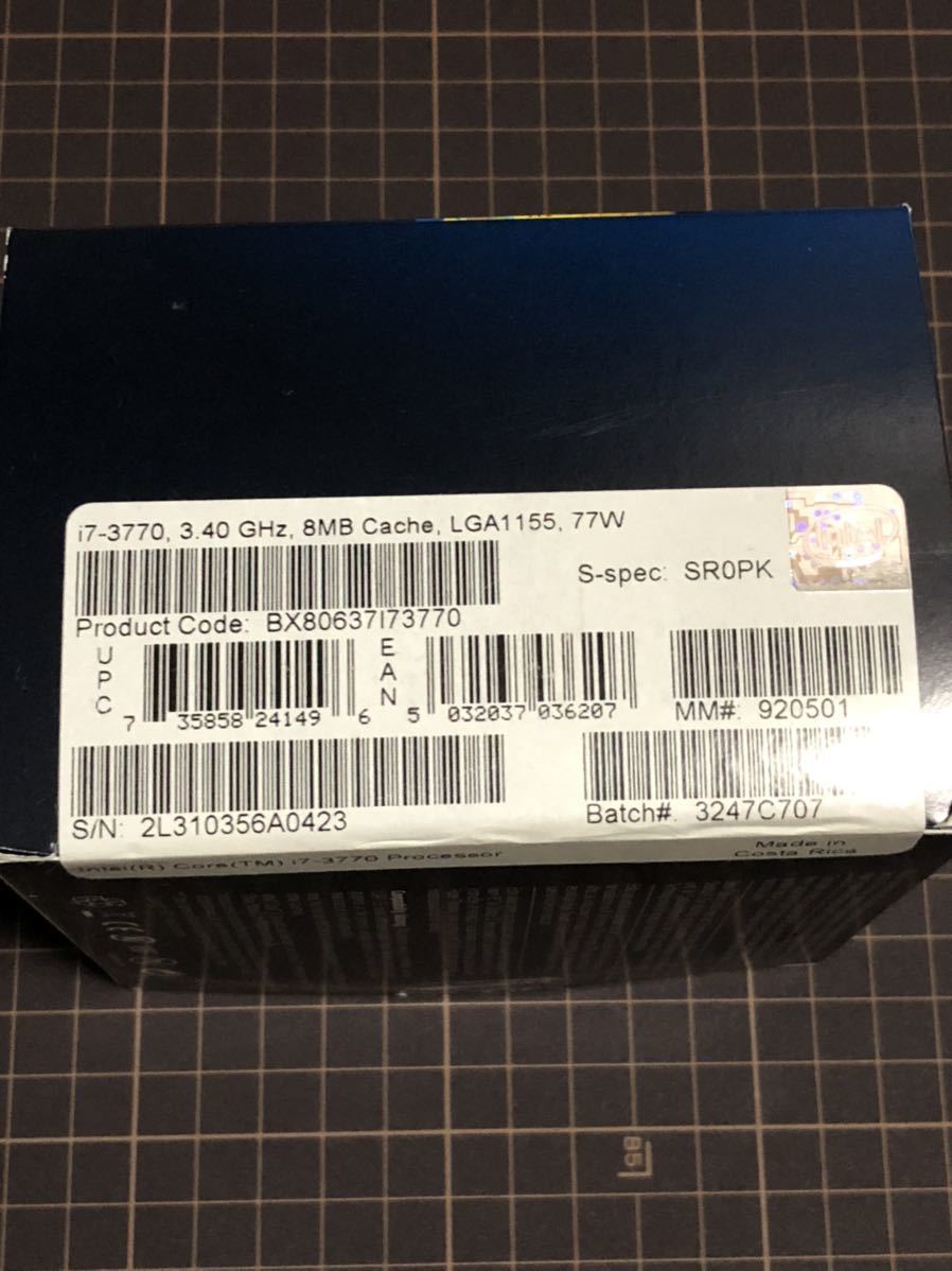 Intel Core i7 3770 3.4GHz LGA1155 ジャンク品_6