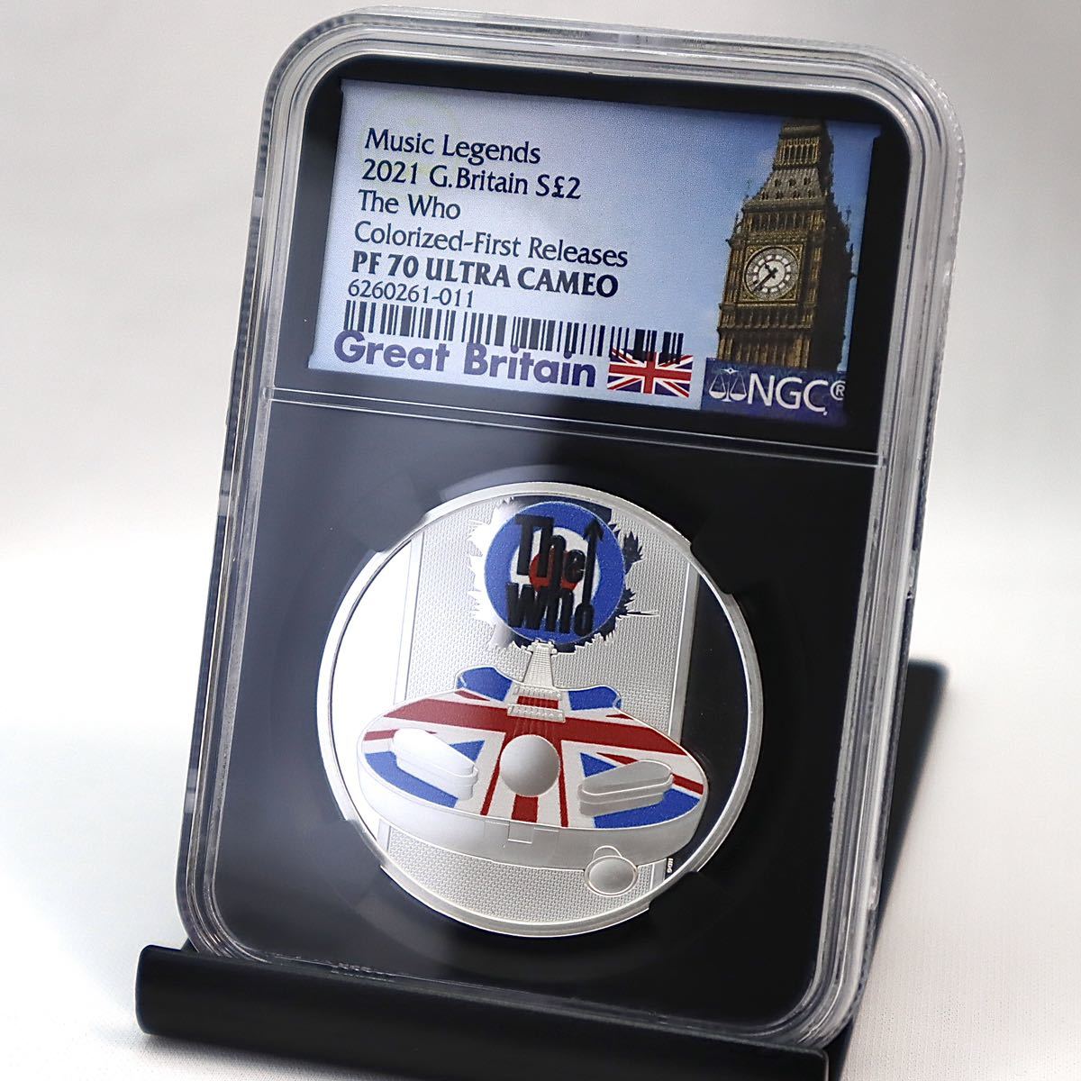 2021年 イギリス ミュージックレジェンド 「ザ・フー」2ポンド 銀貨