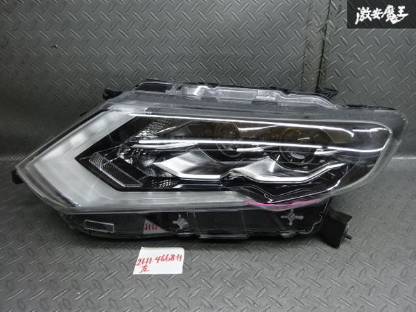 売り切り 日産 純正 NT32 T32 エクストレイル 後期 LED ヘッドライト 左側 左 助手席側 KOITO 100-23746 点灯OK 訳有品 在庫有 棚30-2