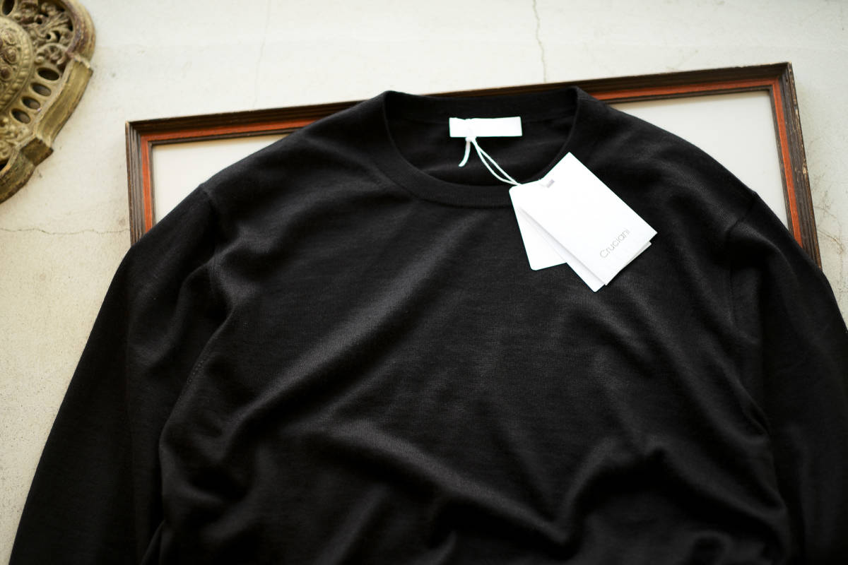 新品未使用◇Cruciani クルチアーニ シルクカシミヤ クルーネック 