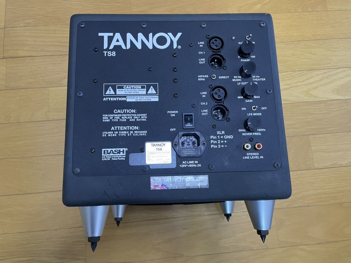 TANNOY タンノイ TS-8 アクティブサブウーファーシステム 62F2C-4