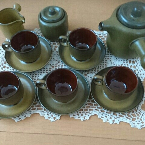 定番人気，新作登場 ノリタケ フォルクストーン レトロ 昭和 レア ティーカップ&times;5 急須茶漉しなし 入れ物 クリーマー 茶 ブラウン NORITAKE カップ&ソーサー(ノリタケ)｜売買されたオークション情報、yahooの ノリタケ