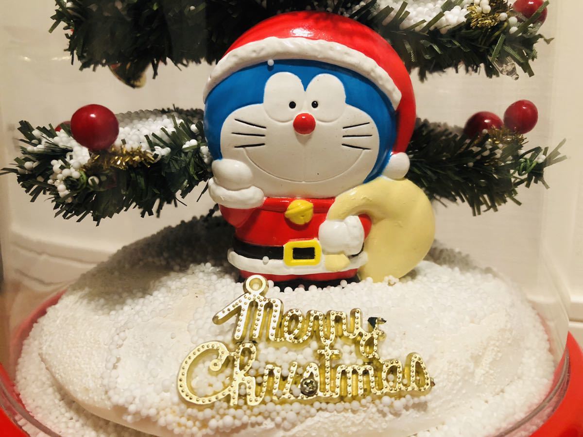 ☆ 送料無料 ☆ 即決 美品 完動品 ドラえもん 雪ふるツリー
