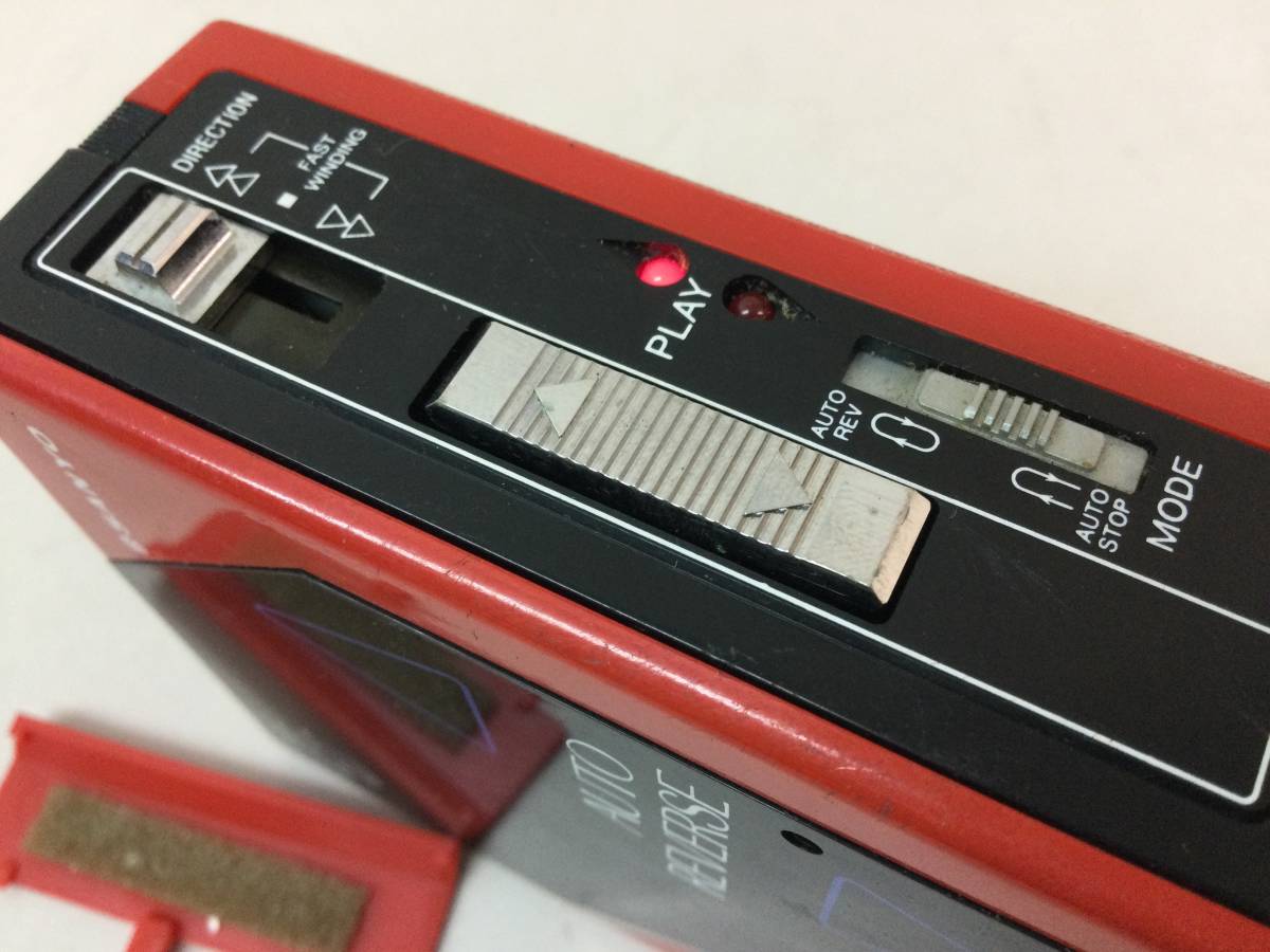 SANYO サンヨー ステレオカセットプレーヤー【MR‐JJ4】レッド
