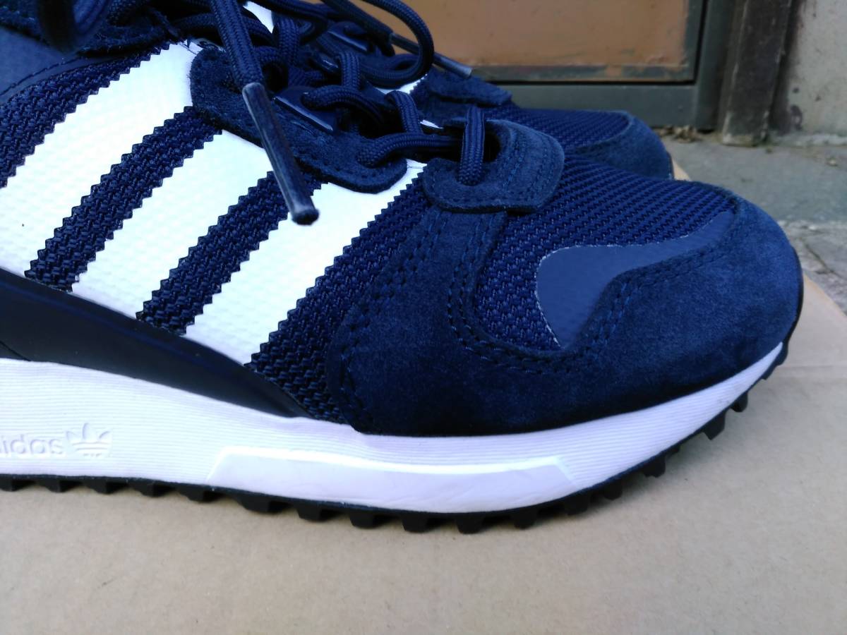 美品】アディダス ZX700HD 23.5cm カレッジネイビー FY1102 ゼット