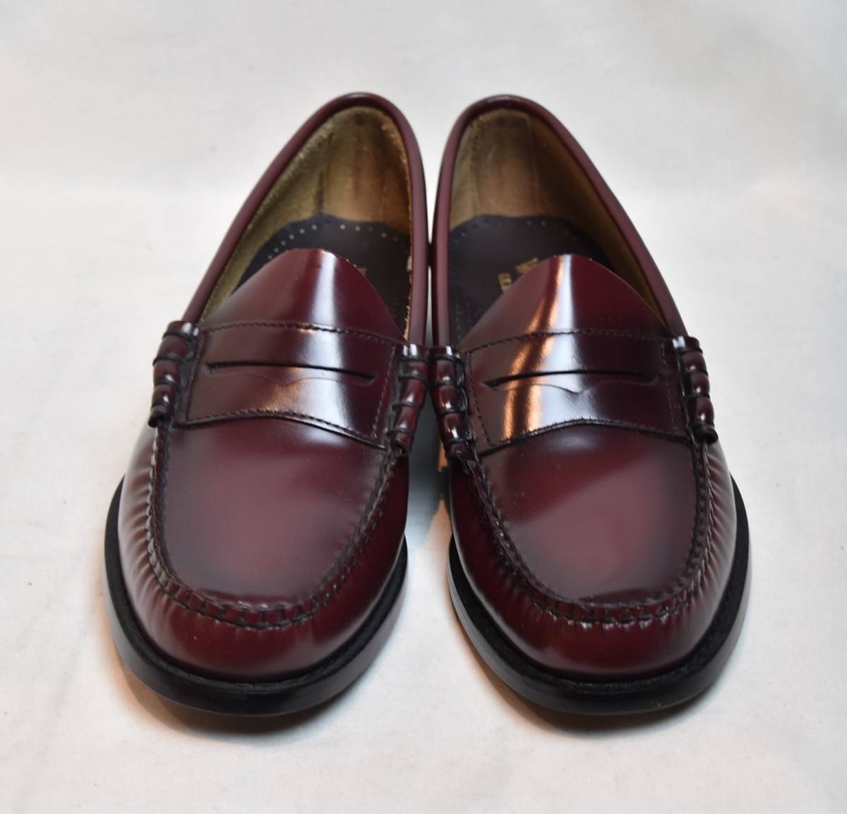 SALE!! G.H BASS バス 定番ビーフロールローファー LARSON ワイン 