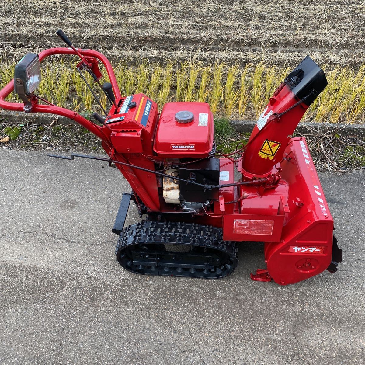 石川】ヤンマー 除雪機 YSR60S ガソリン【リコイル始動ギア走行オーガ  