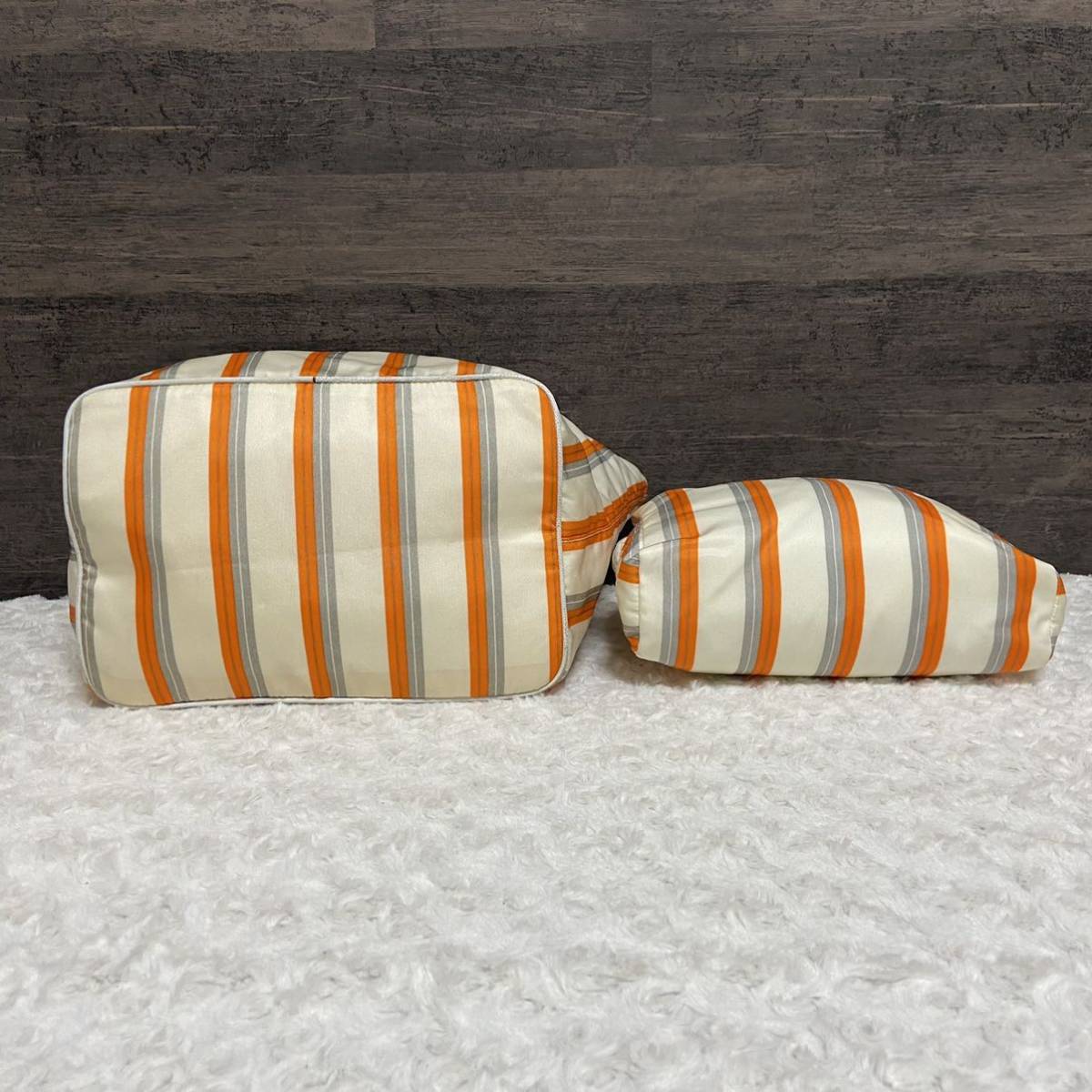 □1円～美品□PRADA プラダ 2点セット ナイロン×レザー 三角ロゴ 
