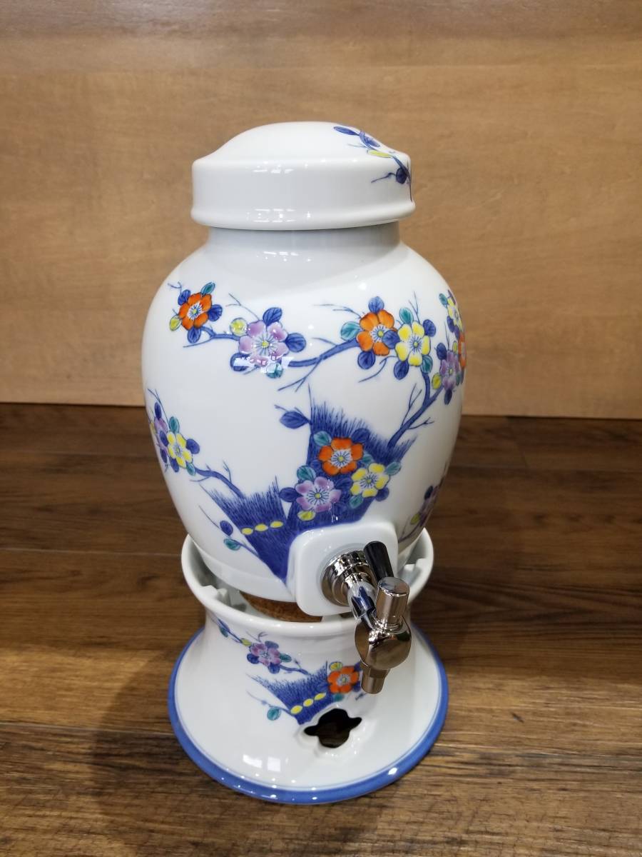 【高品質，限定SALE】 38822 特撰品 有田焼 崋山 保冷焼酎サーバー 垣根桜 染錦 汚れ無し(染錦)｜売買されたオークション情報、yahooの商品情報をアーカイブ公開 - オークファン 伊万里、有田