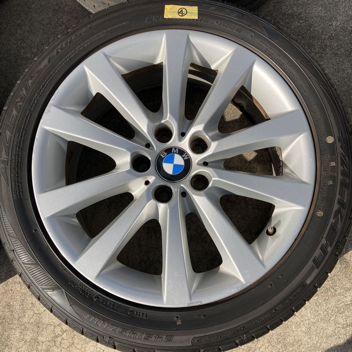 BMW F10/F11 5シリーズ 純正オプション 18インチ ホイール4本タイヤ