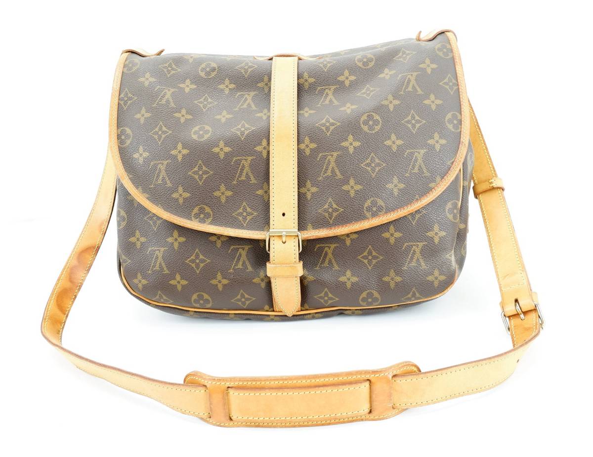 84☆100/ 1円スタート！ 鑑定済み！ LOUIS VUITTON M42254 ソミュール  