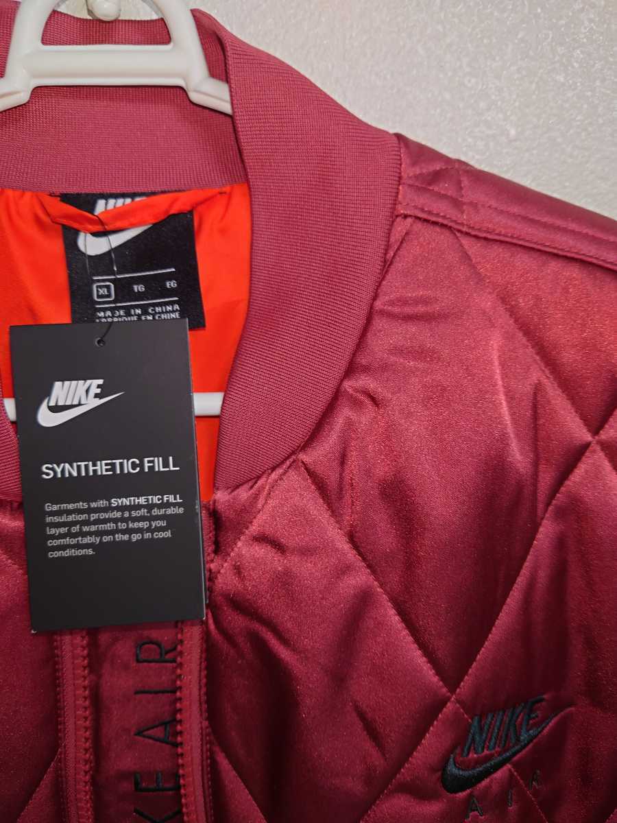 新品NIKE ジャケット エアSYNフィル レデースXL 秋冬サテンブルゾン 