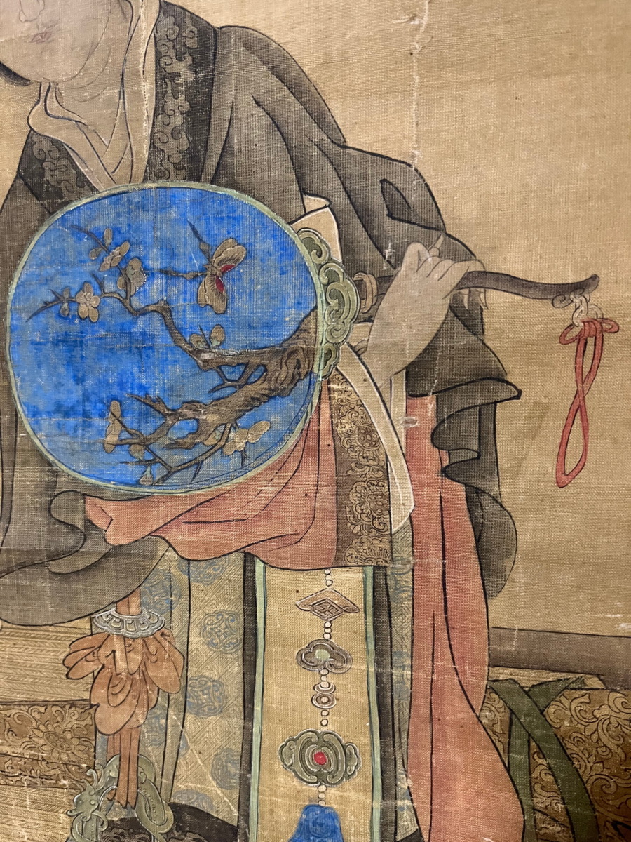 中国画 古画 絹本 中国美術 唐美人図 美人画 人物画 肉筆絹本着色 中国