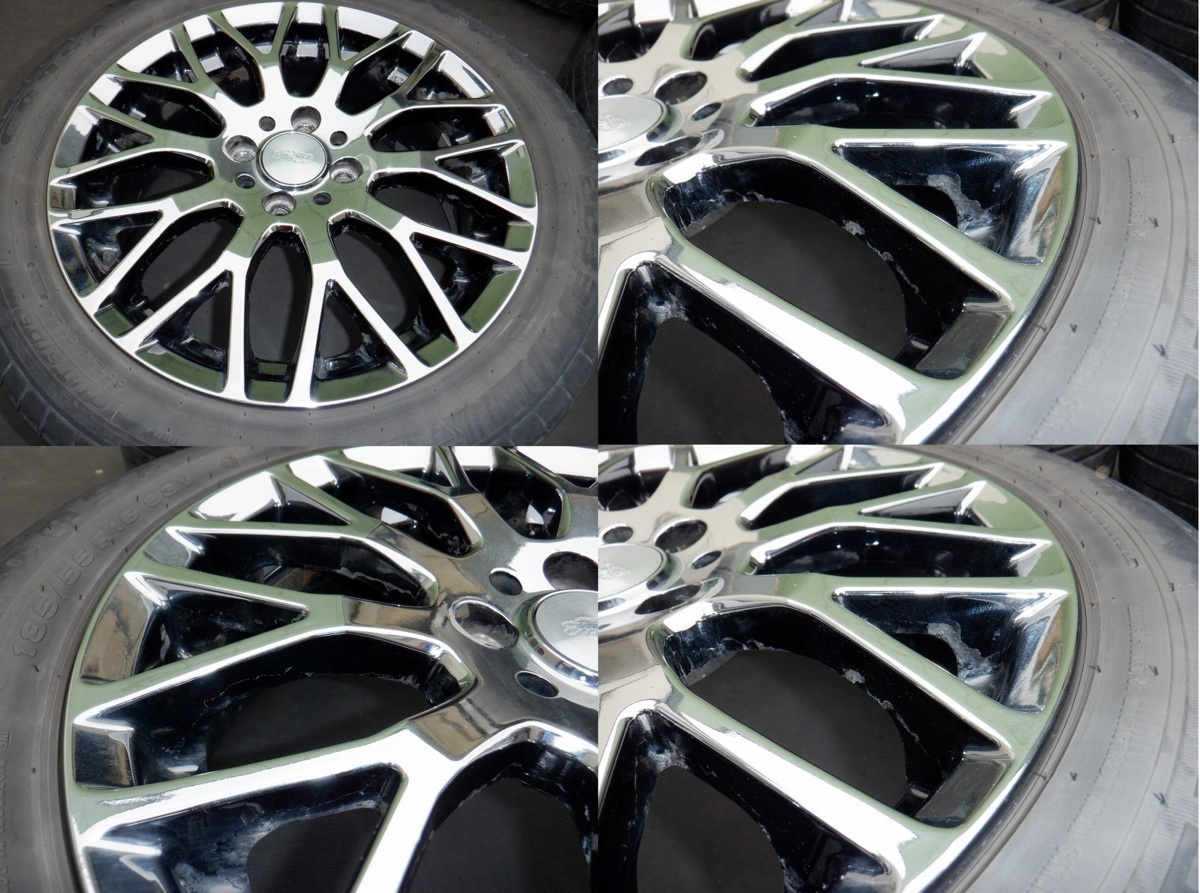 ☆無限/MUGEN XJ ☆16インチ 社外 アルミ 16×6J +53 PCD100 57mm 4H
