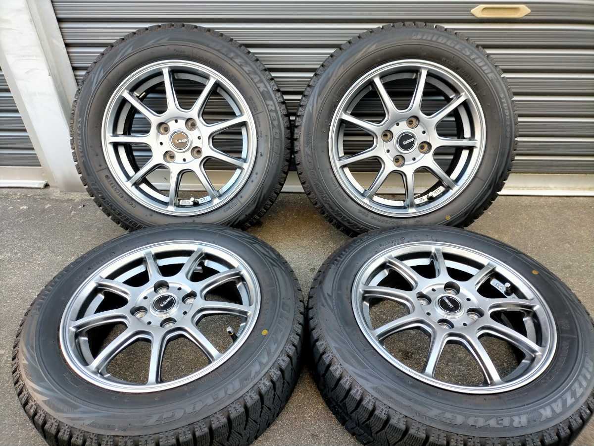 ☆凹バリ山凹☆165/65R14 ブリヂストン ブリザック REVO GZ & アルミ付  