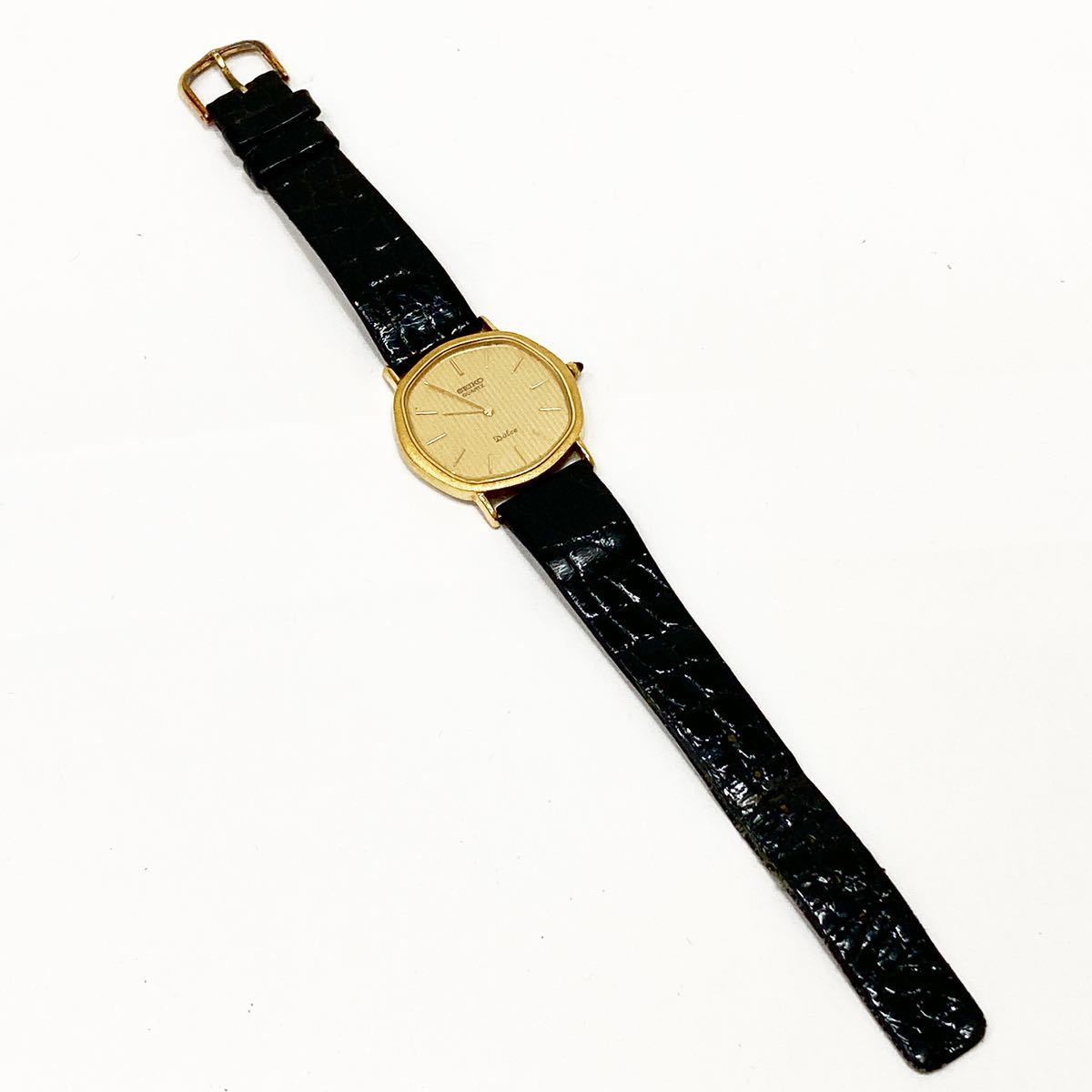 SEIKO セイコー DOLCE 6020-5630 メンズ 腕時計 クオーツ 14K ドルチェ 