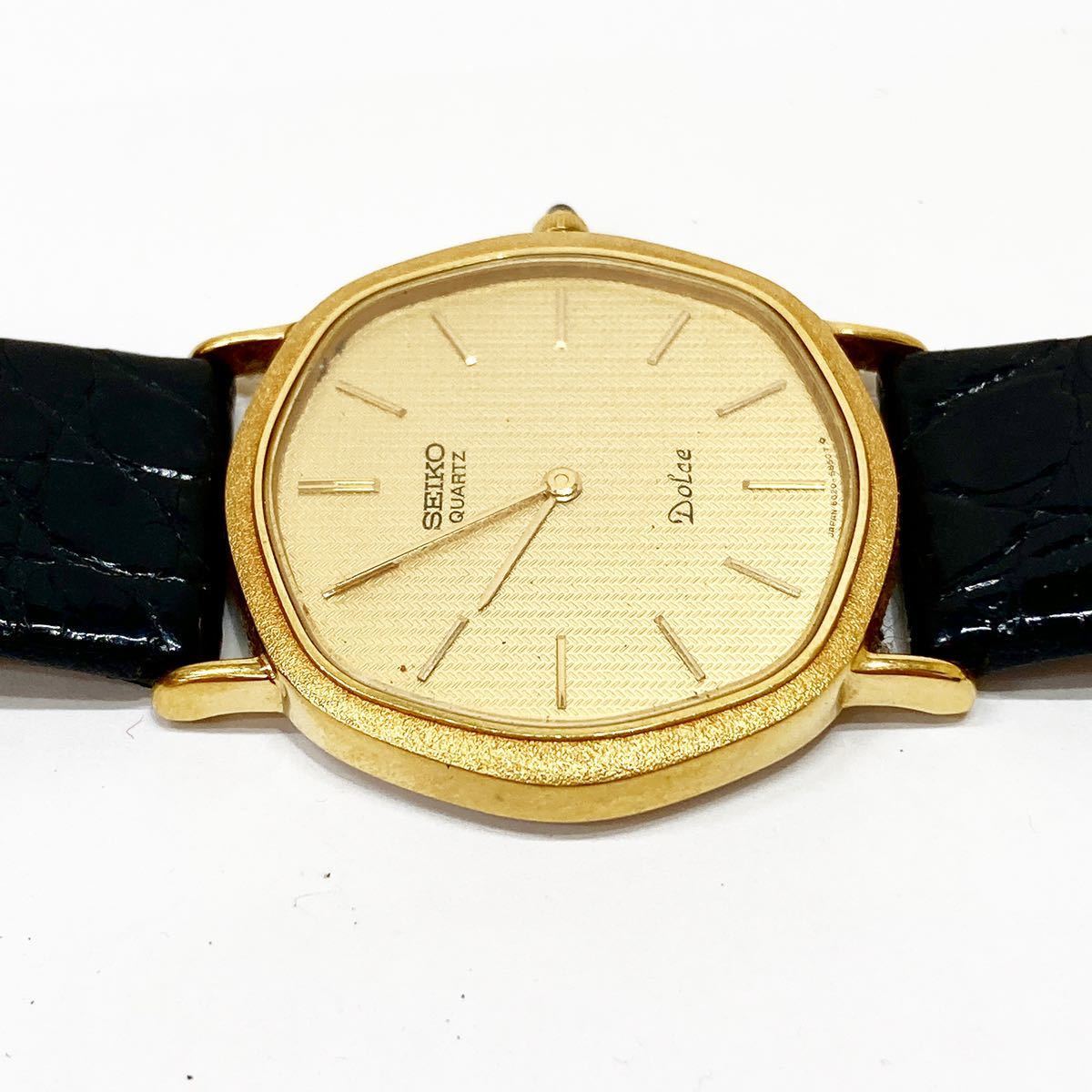 SEIKO セイコー DOLCE 6020-5630 メンズ 腕時計 クオーツ 14K ドルチェ 