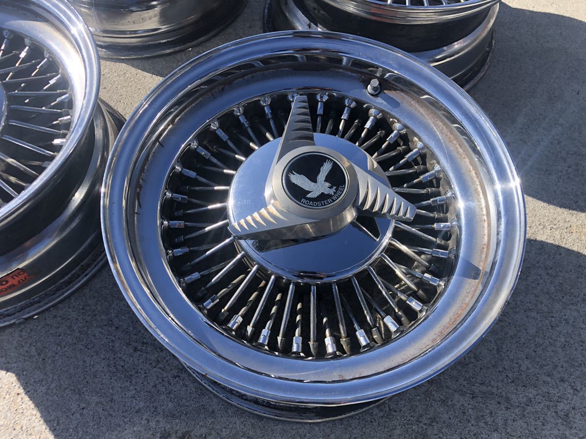 ロードスターホイールズ ワイヤーホイール ・15×7j オフセット？ 114.3 