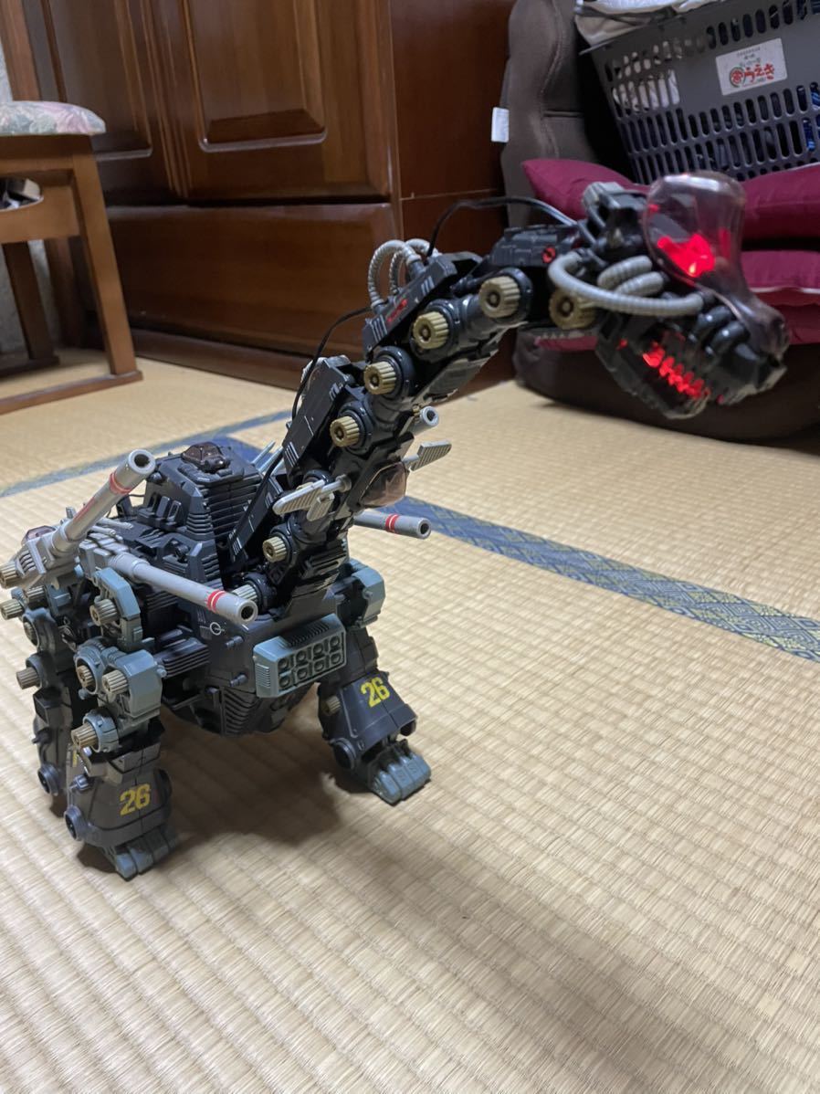 トミー 旧ゾイド ウルトラザウルス 組立中古現状品電動可動点灯点滅  