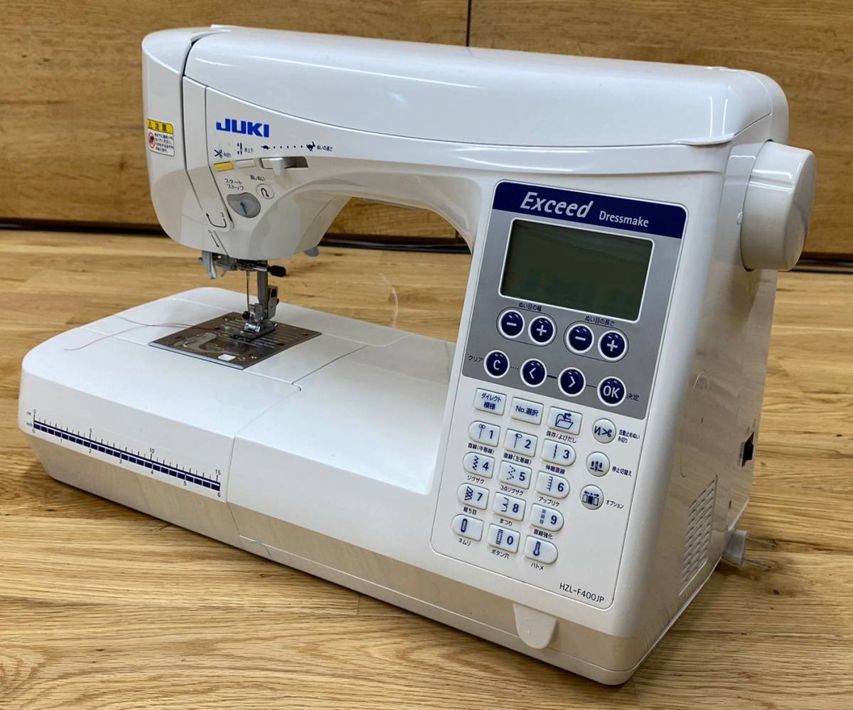 JUKI HZL-F400JP EXCEEDワイドテーブル＋フットコントローラー  