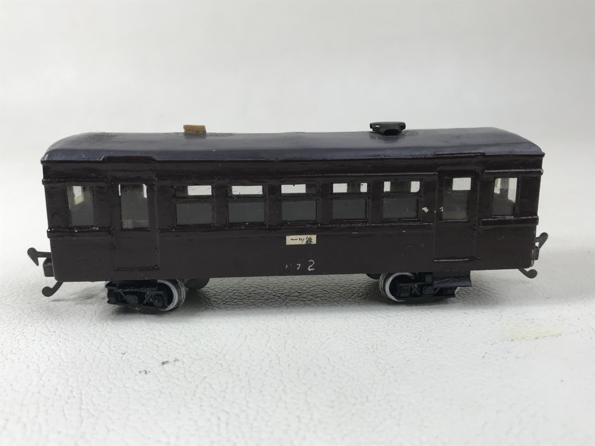 完成品】HOゲージ ペーパー 自作 2軸客車 鉄道模型 当時物 ジャンク B