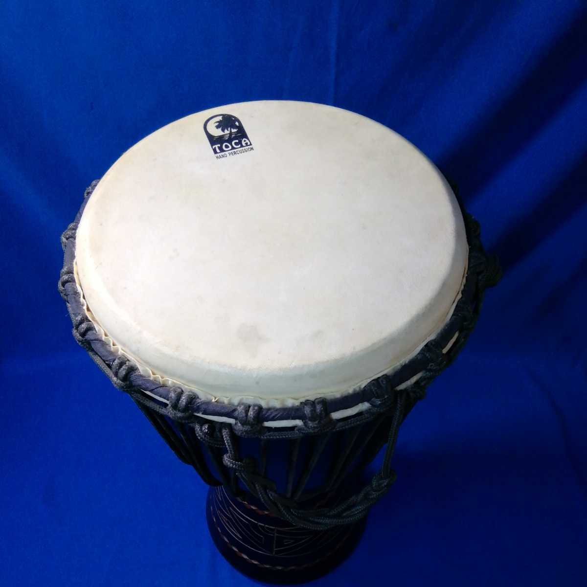 TOCA トカ ジャンベ 民族楽器 打楽器 楽器 中古 高さ約61cm 直径約31cm 
