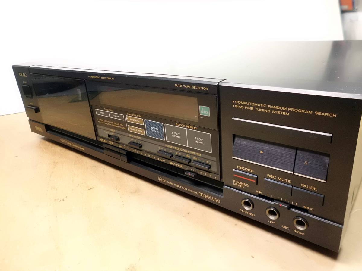動作確認済/希少】TEAC V-450Xカセットデッキ dbx搭載 ティアック 動作