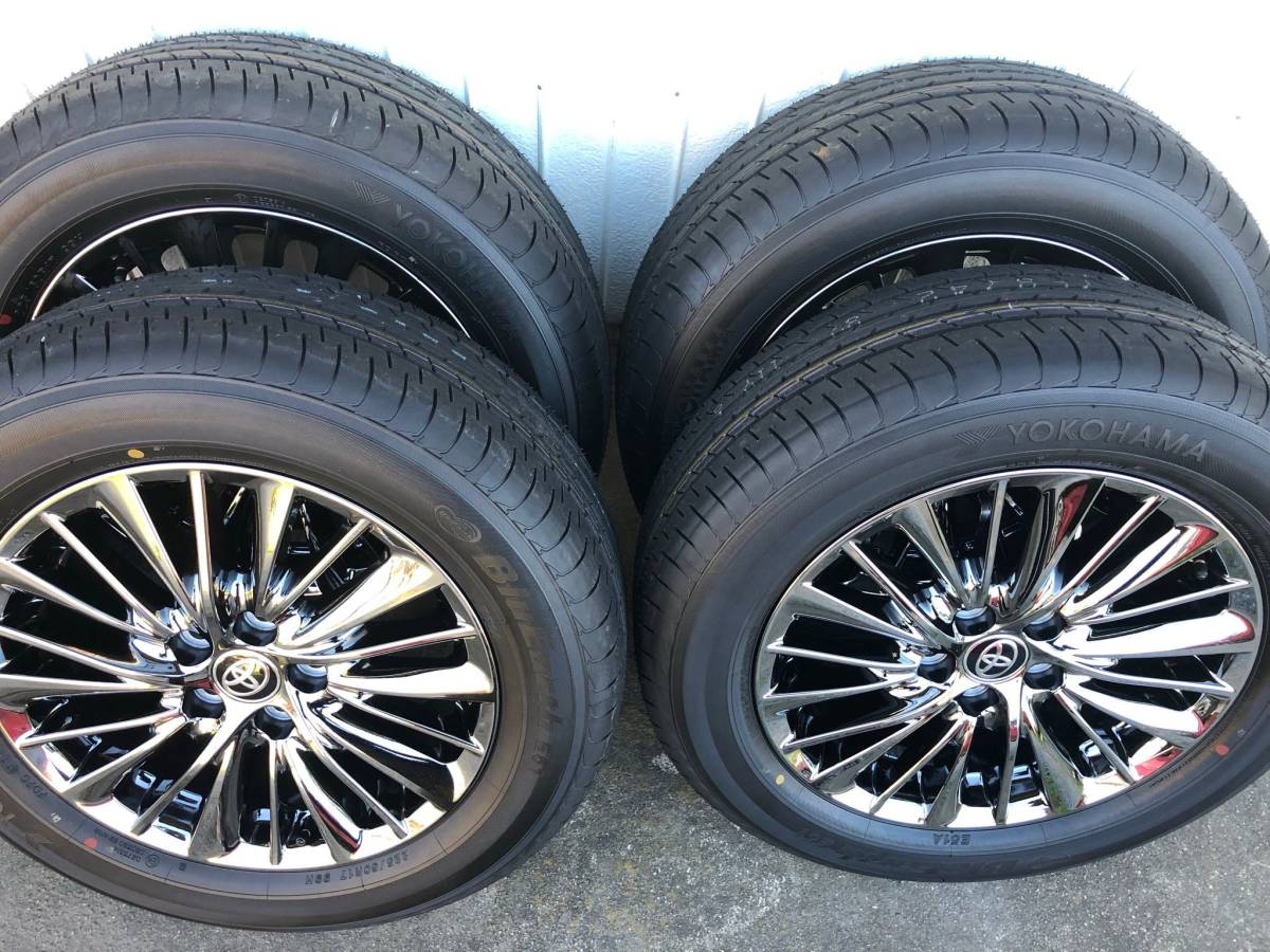 ヨコハマタイヤ 2021年製 225/60R17 ホイール付 5穴 17インチ 4本 