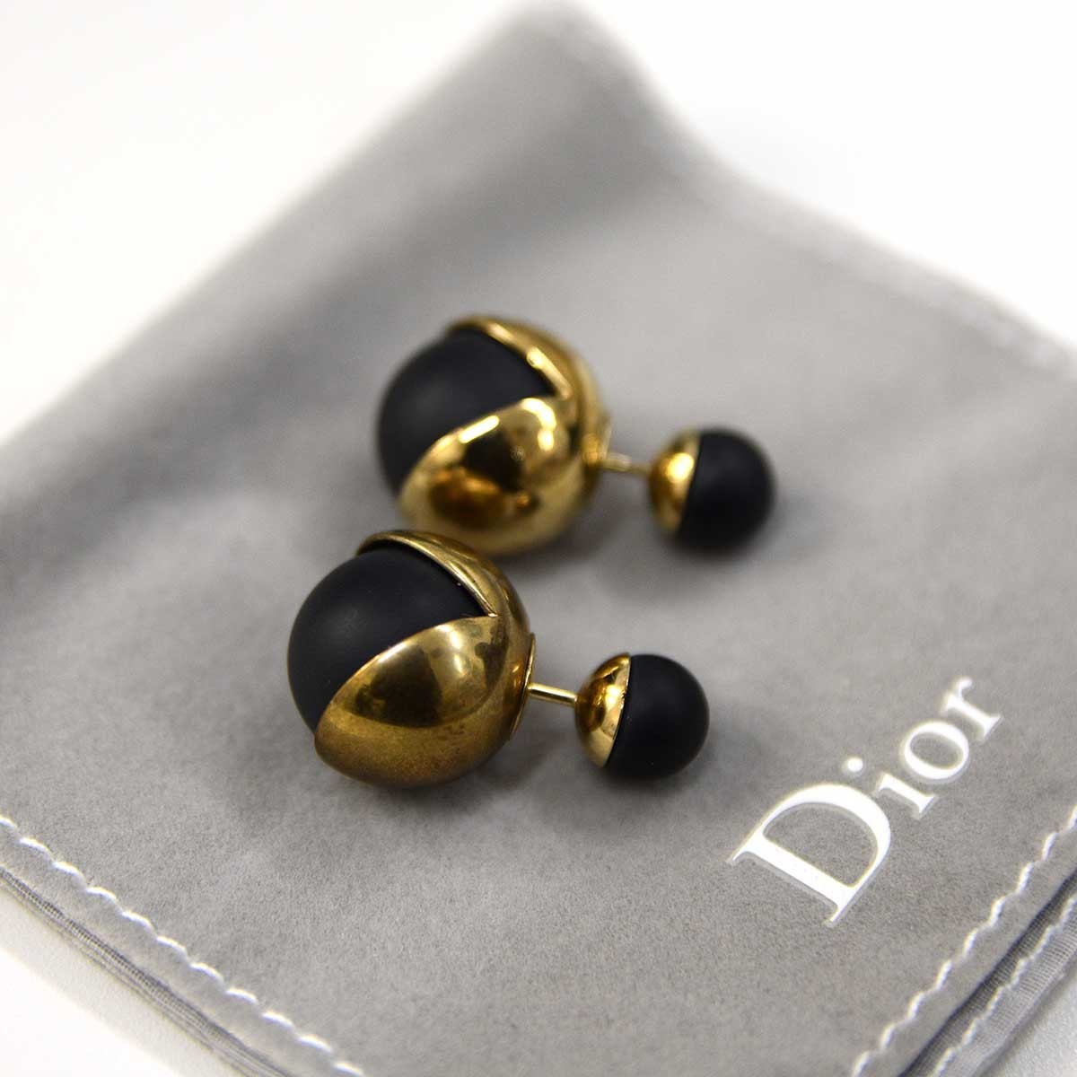 DIOR ディオール ピアス トライバル ブラック 【公式通販】