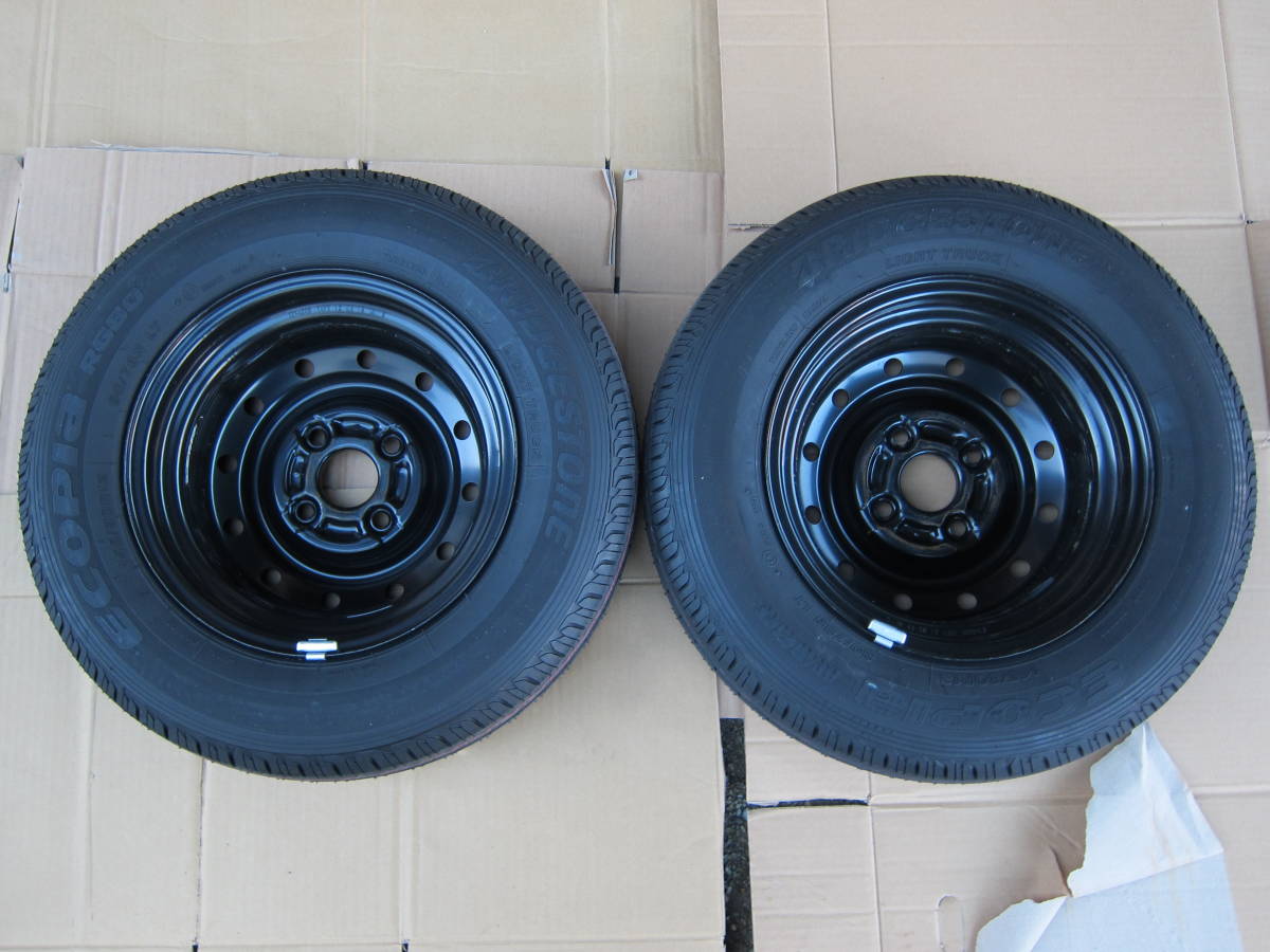 エブリイDA17V 純正 タイヤ 鉄チン黒 ECOPIA R680 145/80R12 80/78N 