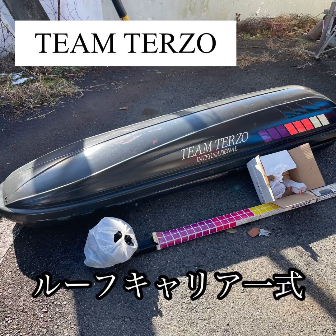 TEAM TERZO ルーフキャリア 思っ ホワイト 引き取り限定