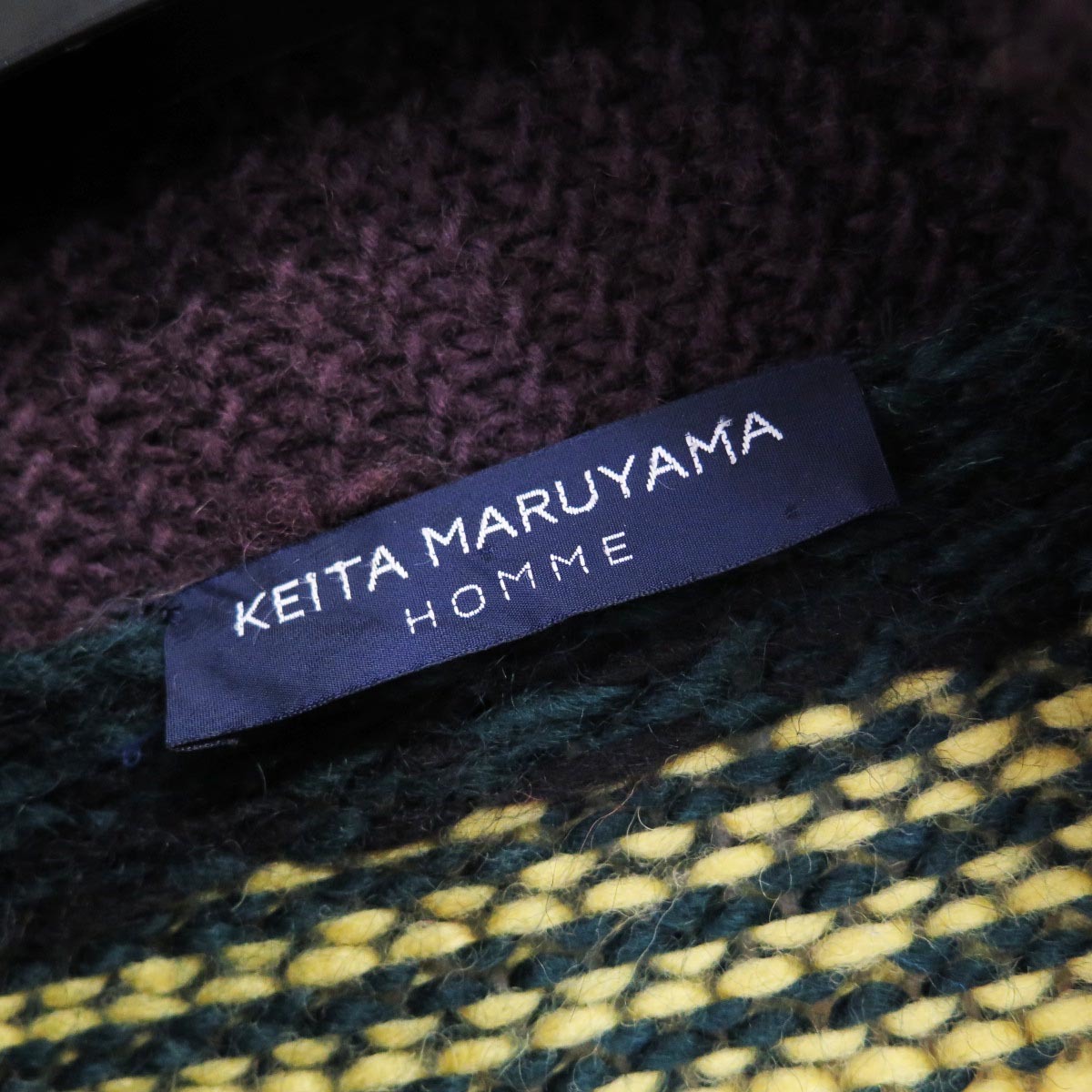 KEITA MARUYAMA HOMME MULTI HAND KNIT GOWN COAT ケイタマルヤマ オム 