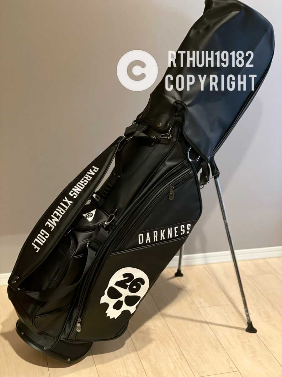 ◎PXG◎DARKNESS◎キャディバッグ◎ブラック◎スタンド型◎シングル 
