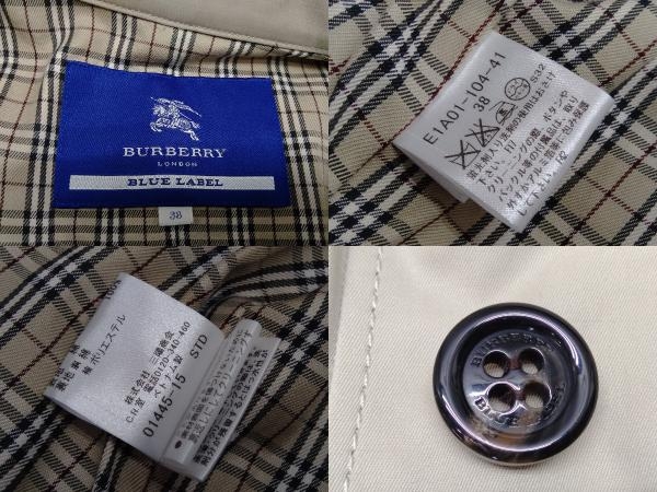 BURBERRY BLUE LABEL/バーバリーブルーレーベルトレンチコート E1A01