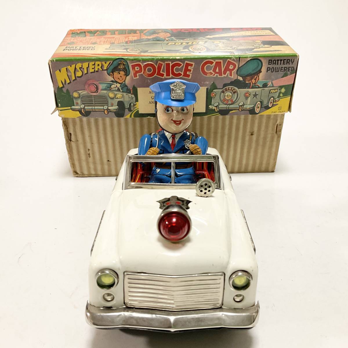 ポリスカー 箱付き美品 ボンネットライト点灯 運転操作ギミック付き 
